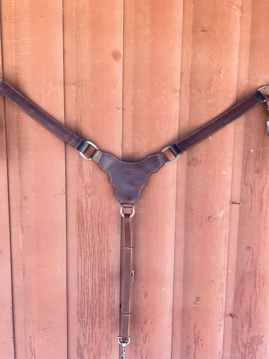 Southern Peak Leather Custom Breast Collar    BCL1126