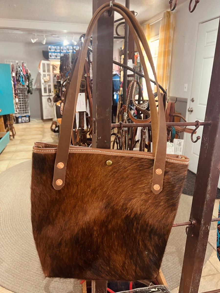 Cowhide Leather Tote Bag