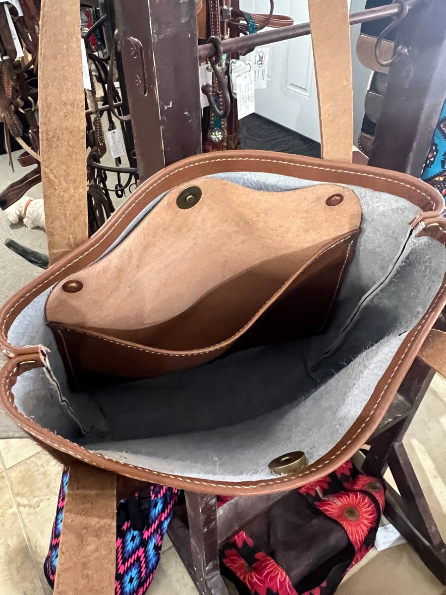 Cowhide Leather Tote Bag