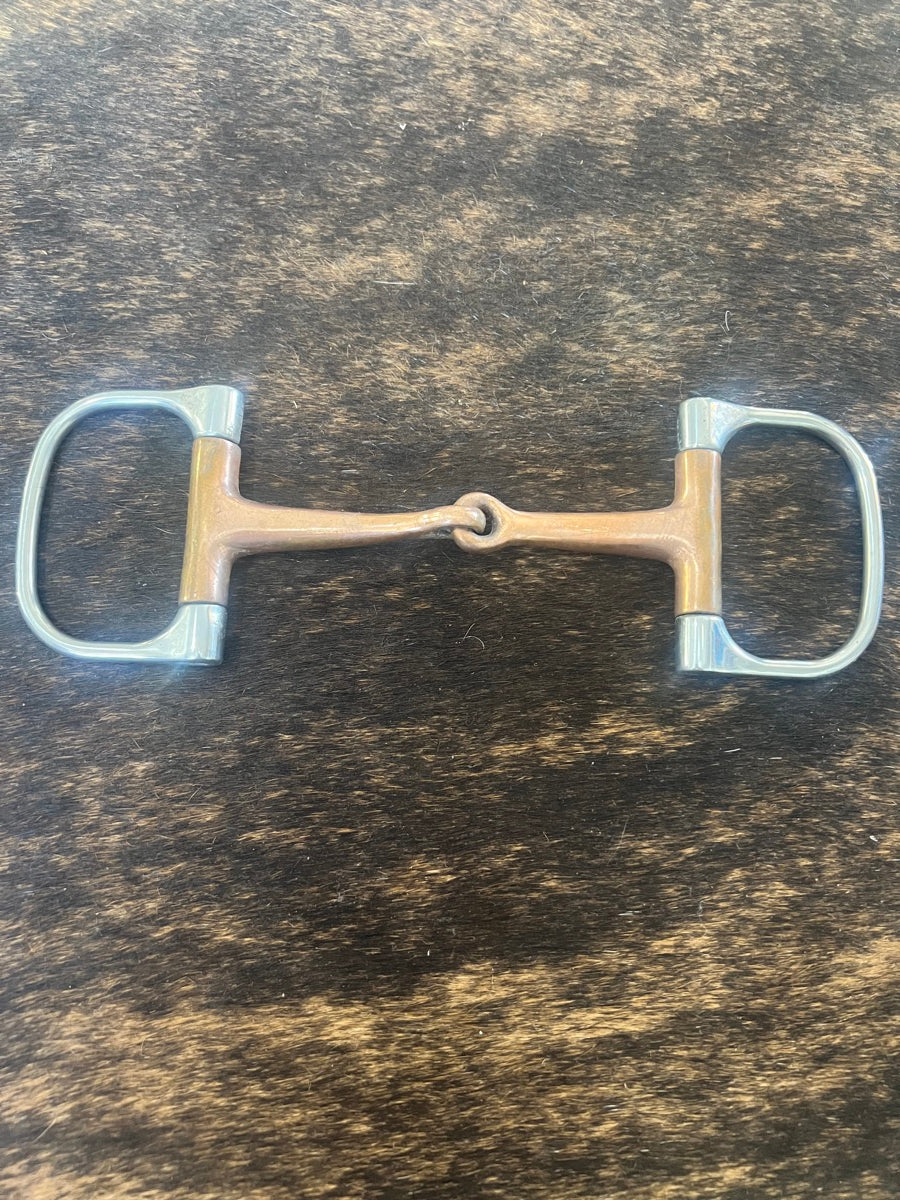 Dee Ring Copper Mouth Snaffle Horse Bit      B1173