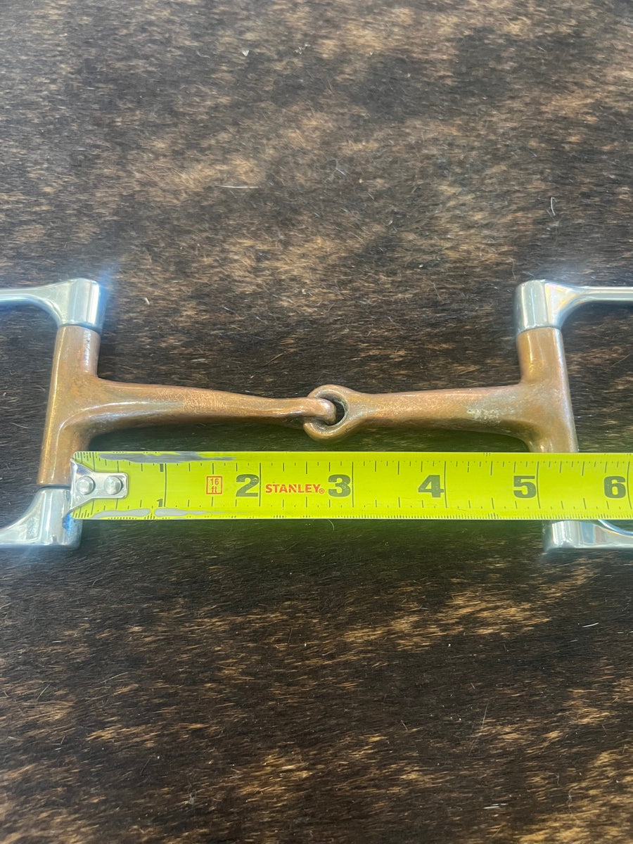 Dee Ring Copper Mouth Snaffle Horse Bit      B1173