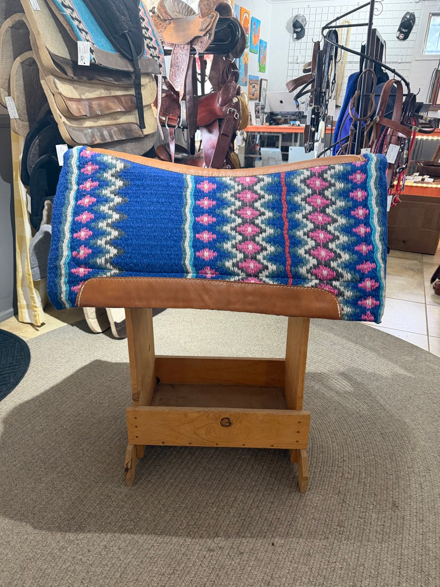 NEW 34" x 1" Teskey Contoured Woven Wool Blanket Top Memory Felt Bottom Saddle Pad      SP1172