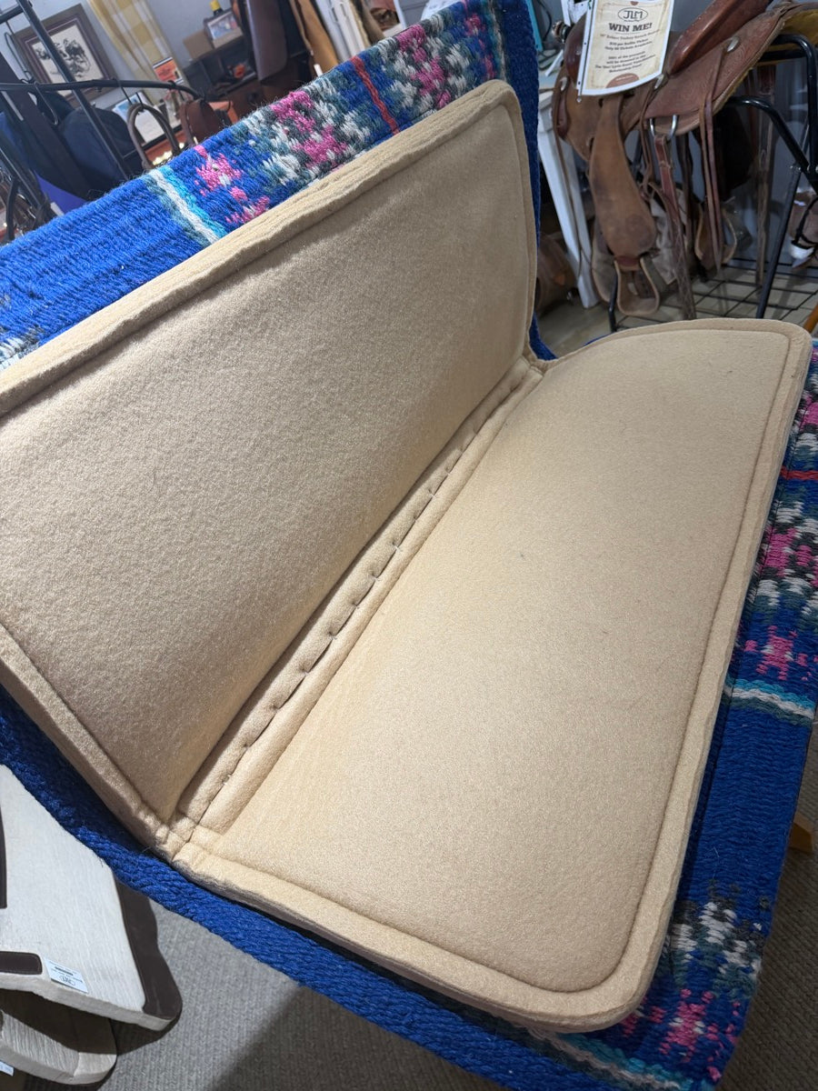 NEW 34" x 1" Teskey Contoured Woven Wool Blanket Top Memory Felt Bottom Saddle Pad      SP1172
