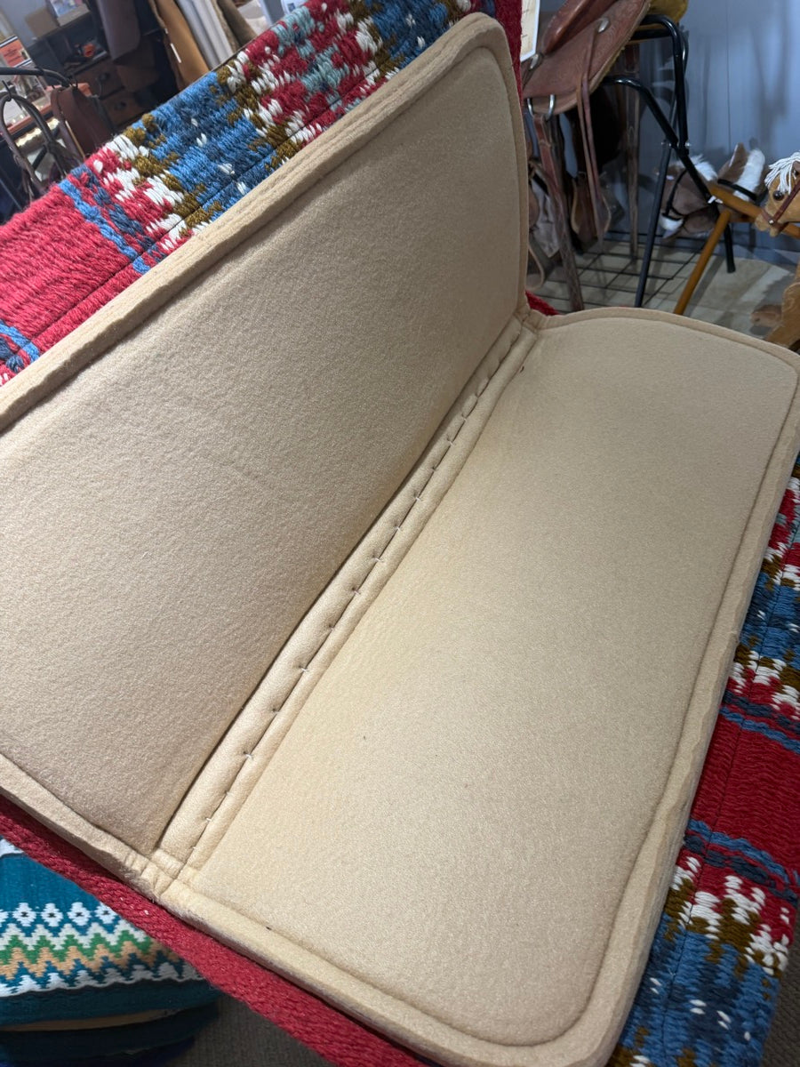 NEW 34" x 1" Teskey Contoured Woven Wool Blanket Top Memory Felt Bottom Saddle Pad      SP1174