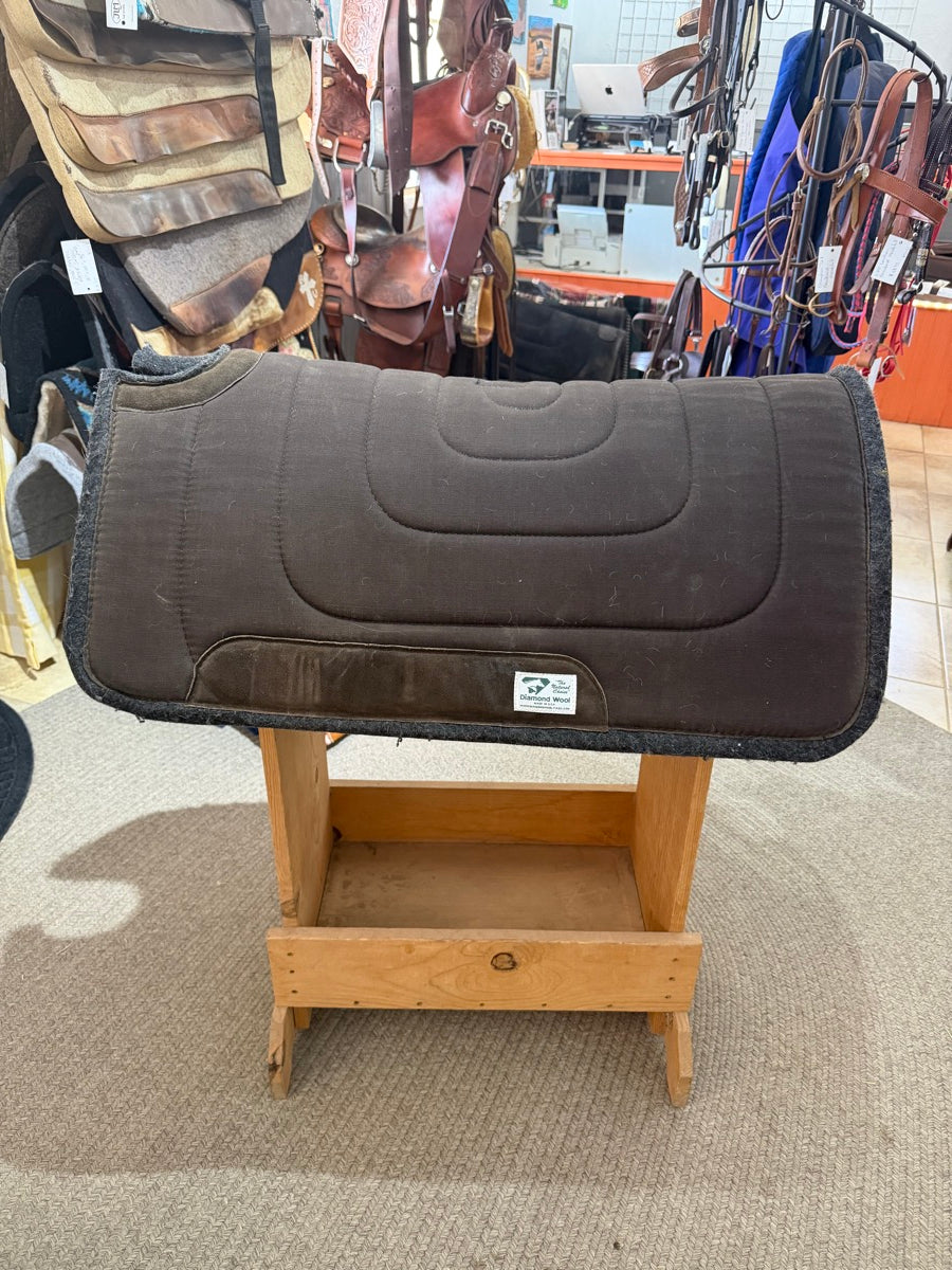 32" x 1" Diamond Wool High Wither Saddle Pad      SP1175