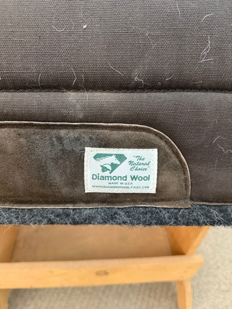 32" x 1" Diamond Wool High Wither Saddle Pad      SP1175