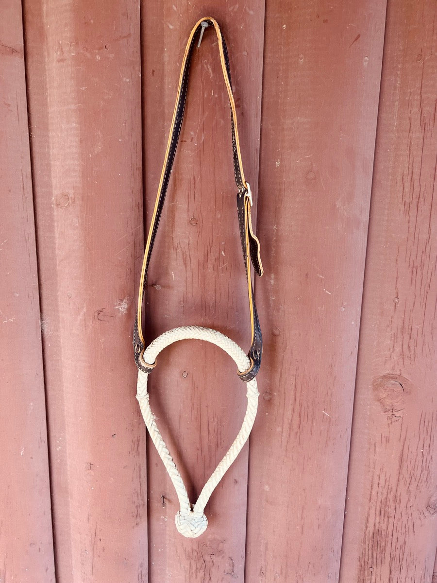 Heavy Rawhide Bosal with Leather Hanger