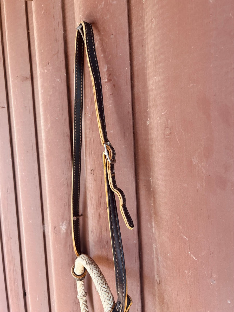 Heavy Rawhide Bosal with Leather Hanger