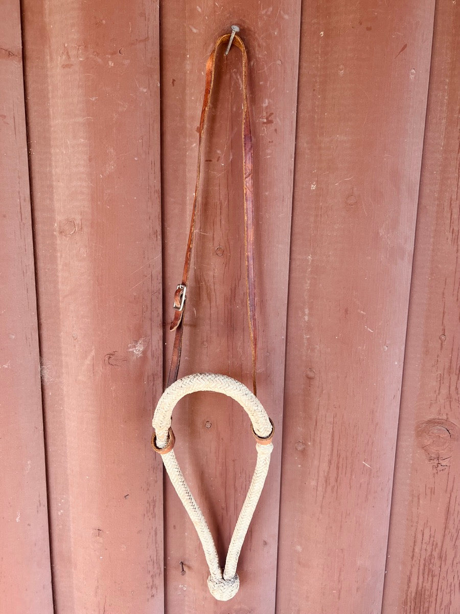 Braided Rawhide Bosal with Leather Hanger