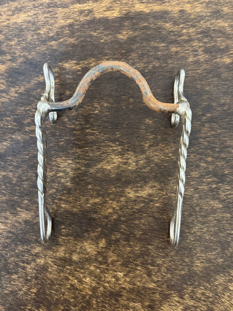 Partrade Grazing Bit Sweet Iron Mouth with Twisted Metal Cheeks       B1360