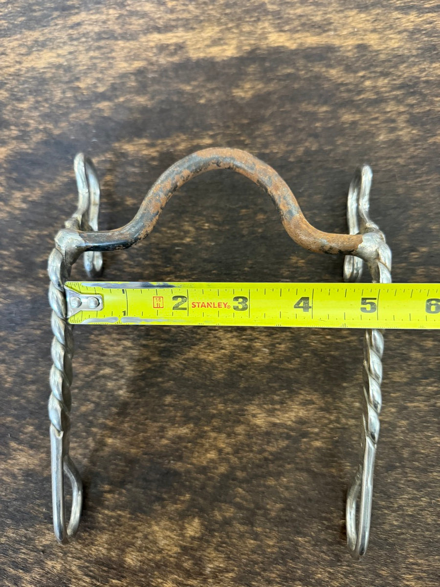 Partrade Grazing Bit Sweet Iron Mouth with Twisted Metal Cheeks       B1360