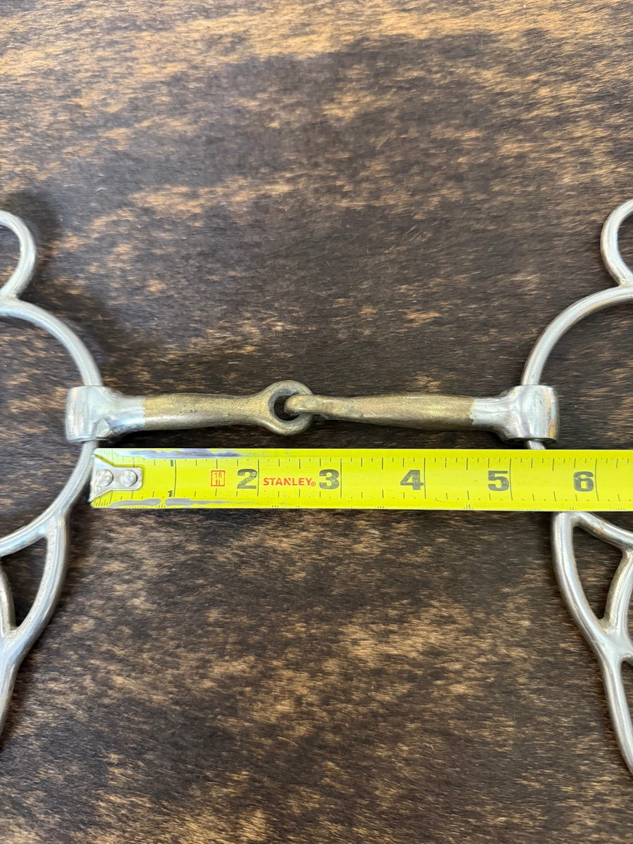 5" Wonder Gag Bit with Copper Mouth Horse Bit      B1363