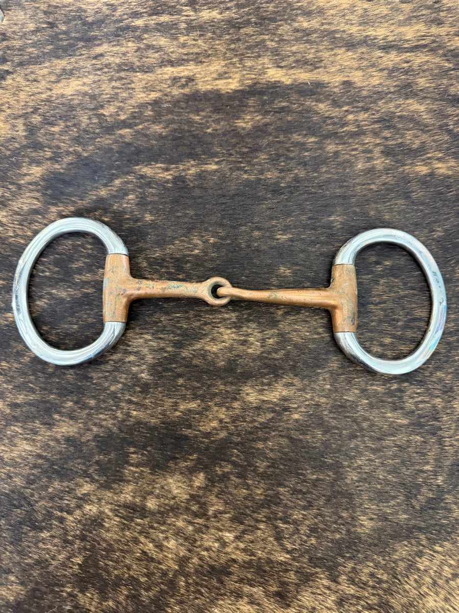 5 inch Eggbutt Copper Snaffle Bit