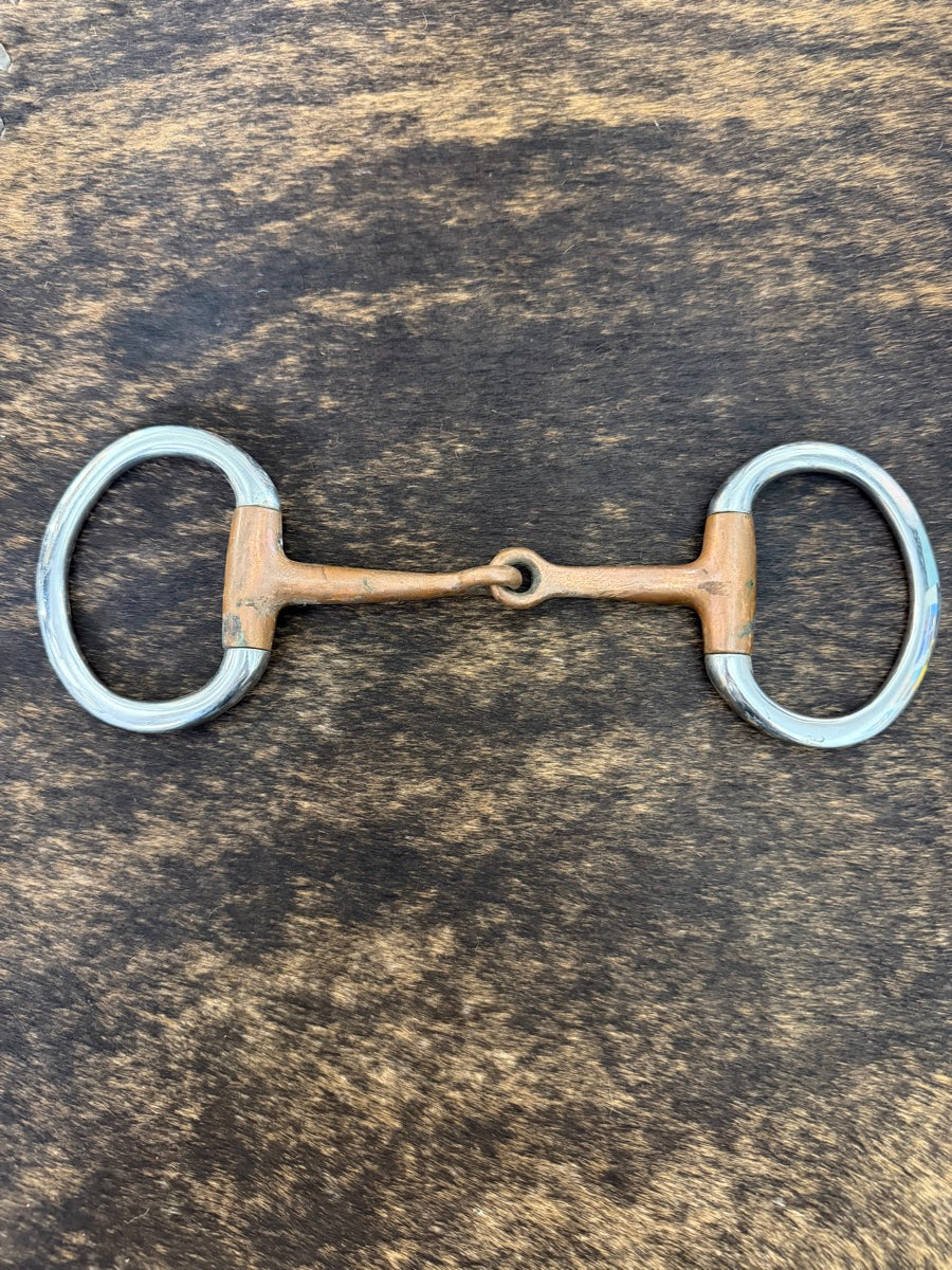 5 inch Eggbutt Copper Snaffle Bit     B1370