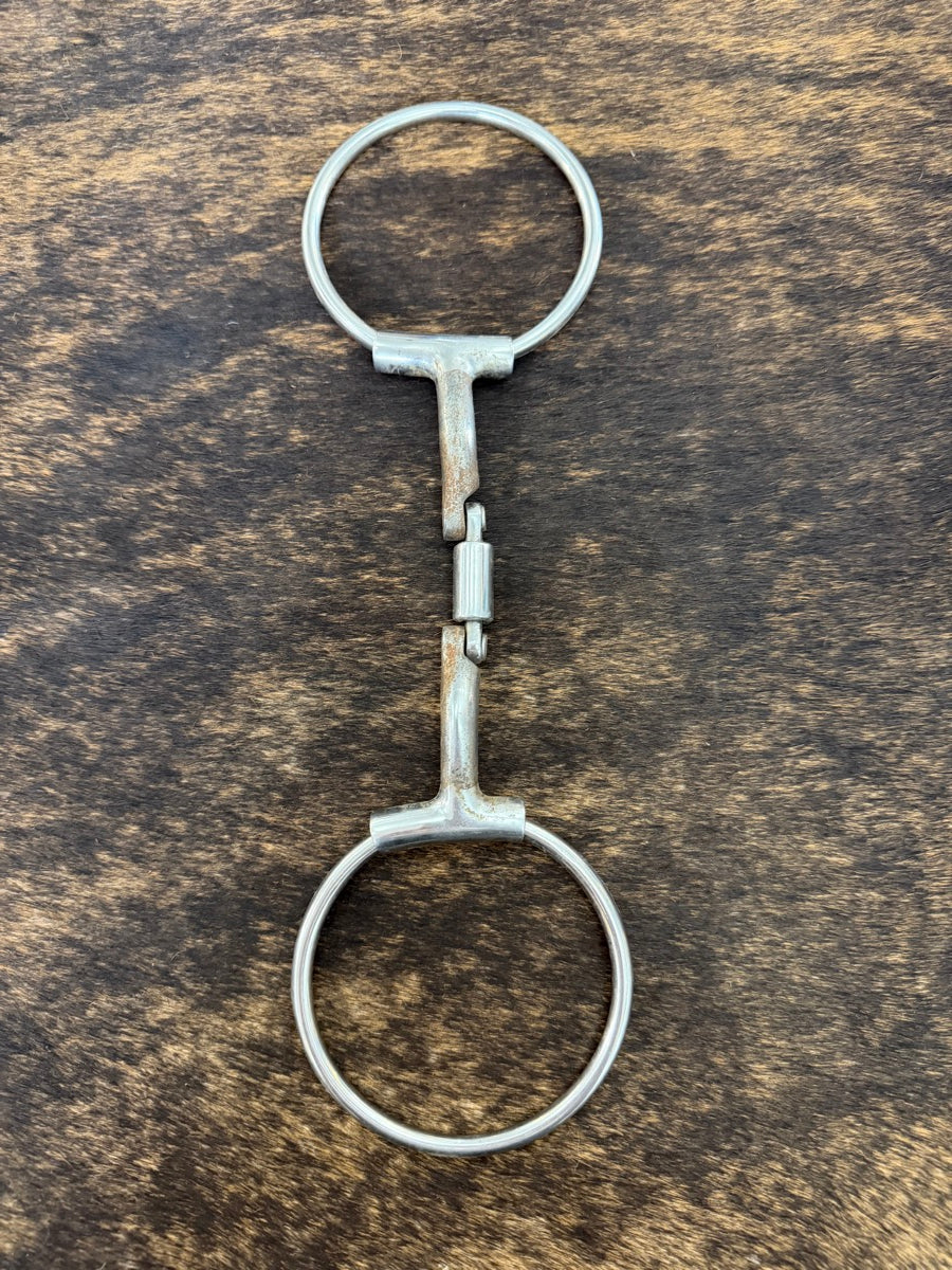 5 inch Myler Hinged Bristol Barrel D Ring Snaffle Horse Bit