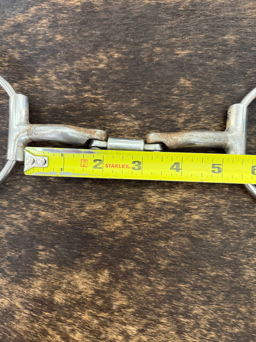5 inch Myler Hinged Bristol Barrel D Ring Snaffle Horse Bit   B1372