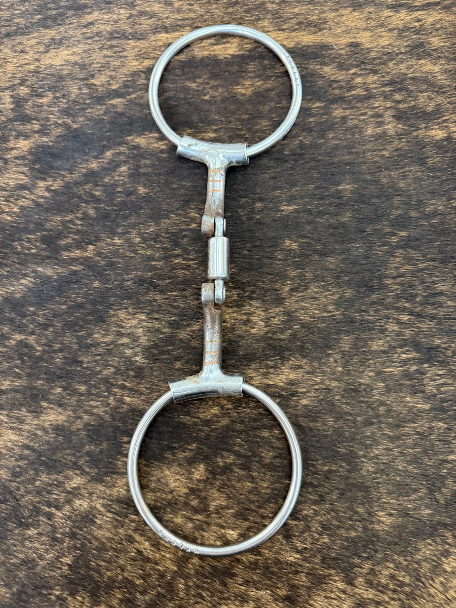 5 inch Myler Hinged Bristol Barrel D Ring Snaffle Horse Bit   B1372