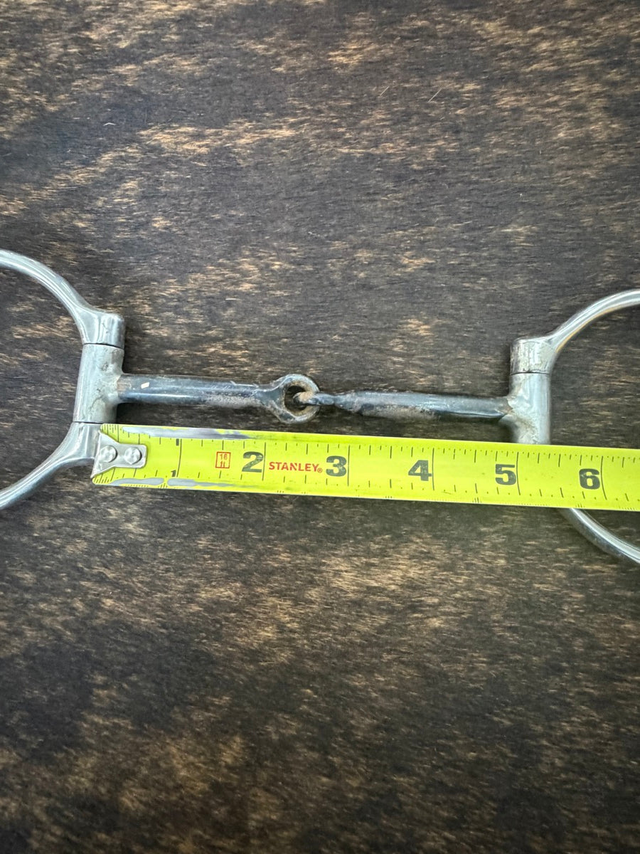 5 inch D Ring Sweet Iron Mouth Horse Snaffle Bit     B1371