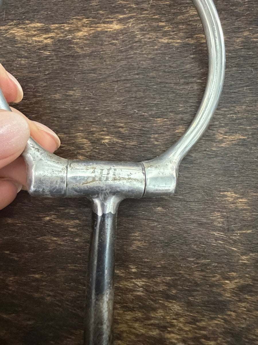 5 inch D Ring Sweet Iron Mouth Horse Snaffle Bit     B1371