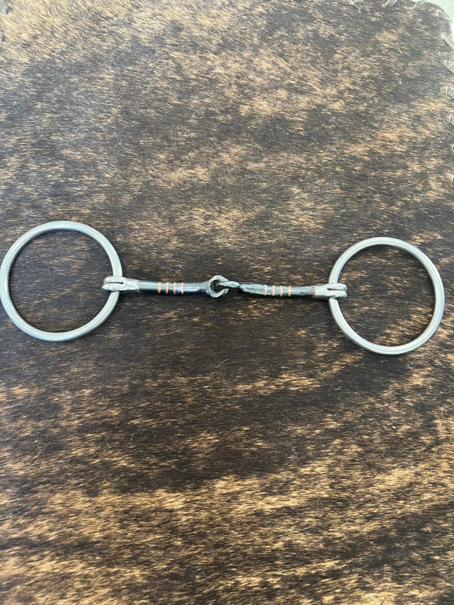 O Ring Sweet Iron Mouth Western Horse Snaffle Bit      B1178