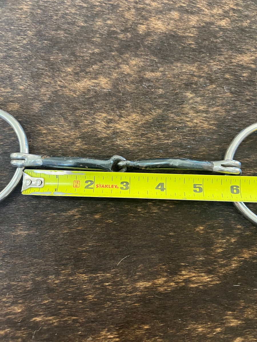 O Ring Sweet Iron Mouth Western Horse Snaffle Bit      B1178