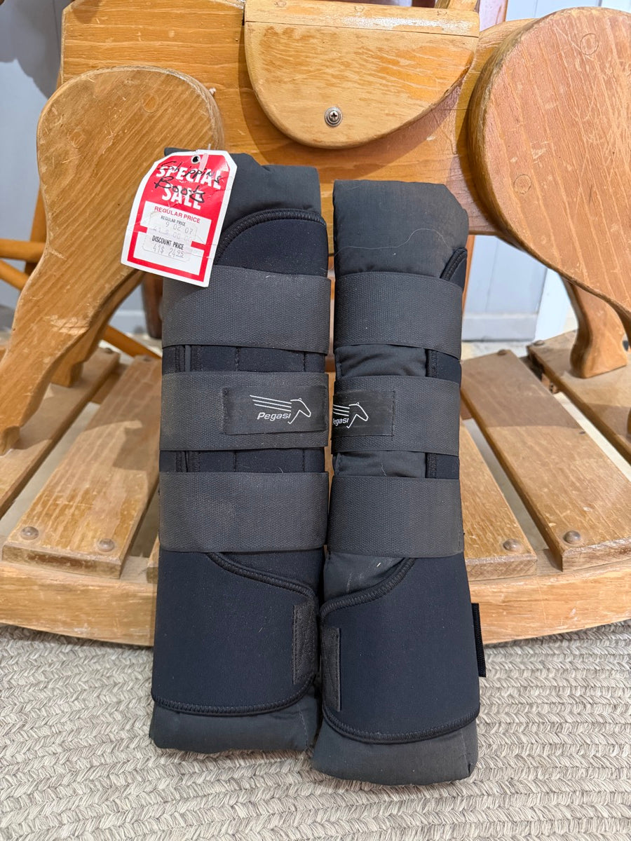 Black Pair of Shipping Boots by Pegasi      HBT1135