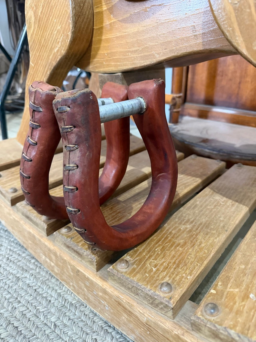 Used Leather Oxbow Stirrups 