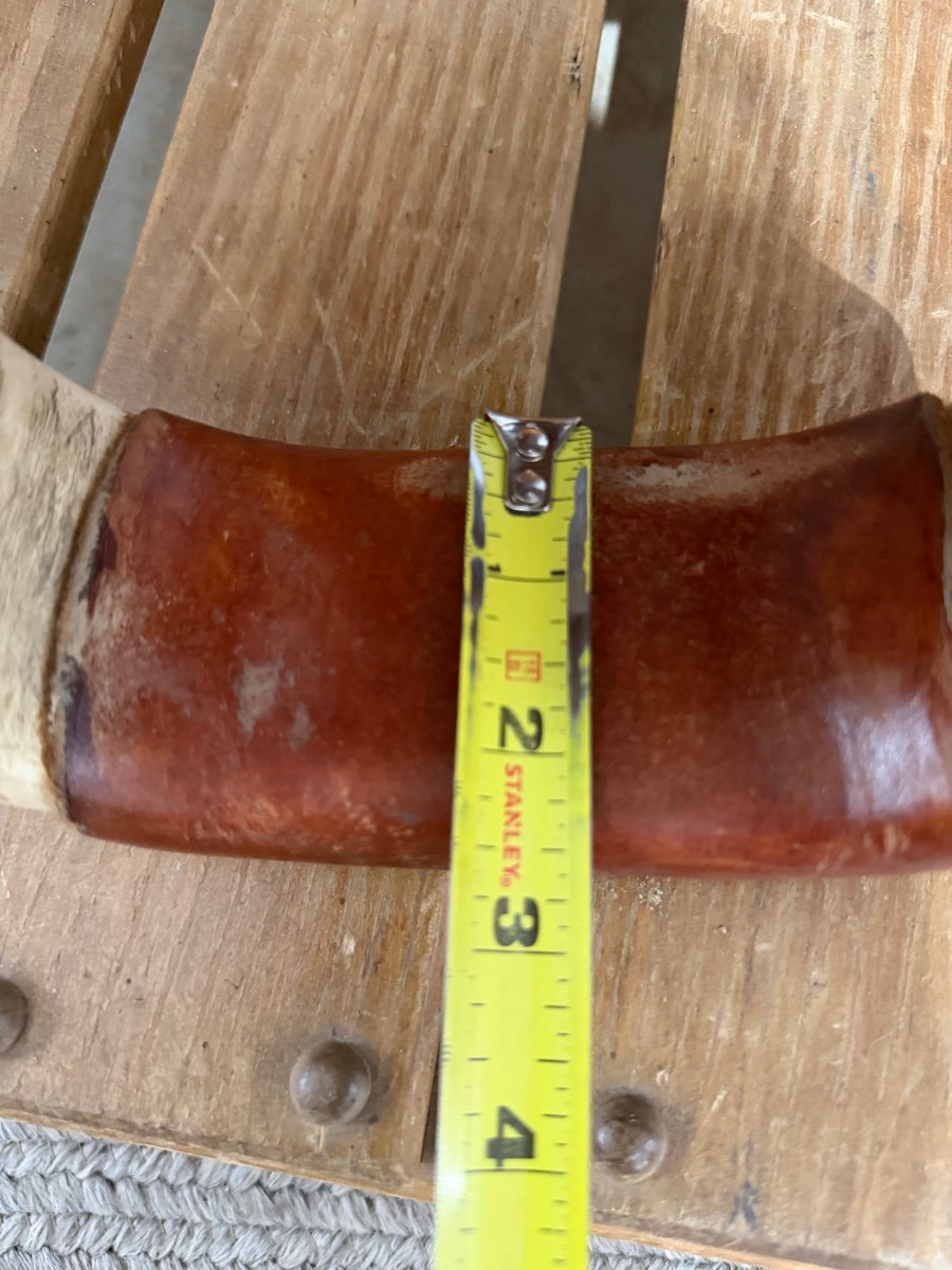 Natural Rawhide Covered Stirrups      STR1134