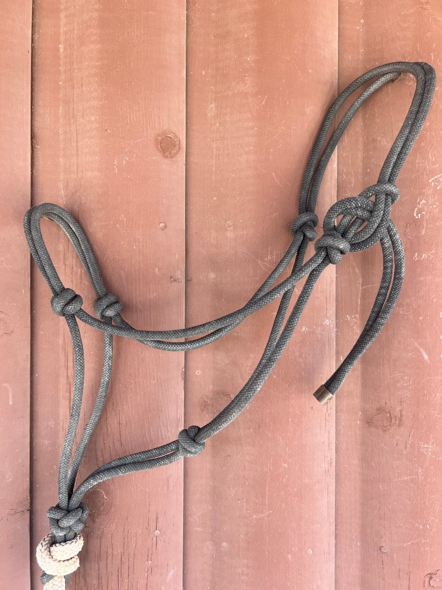 Black Rope Horse Halter and Lead Rope    HL1137