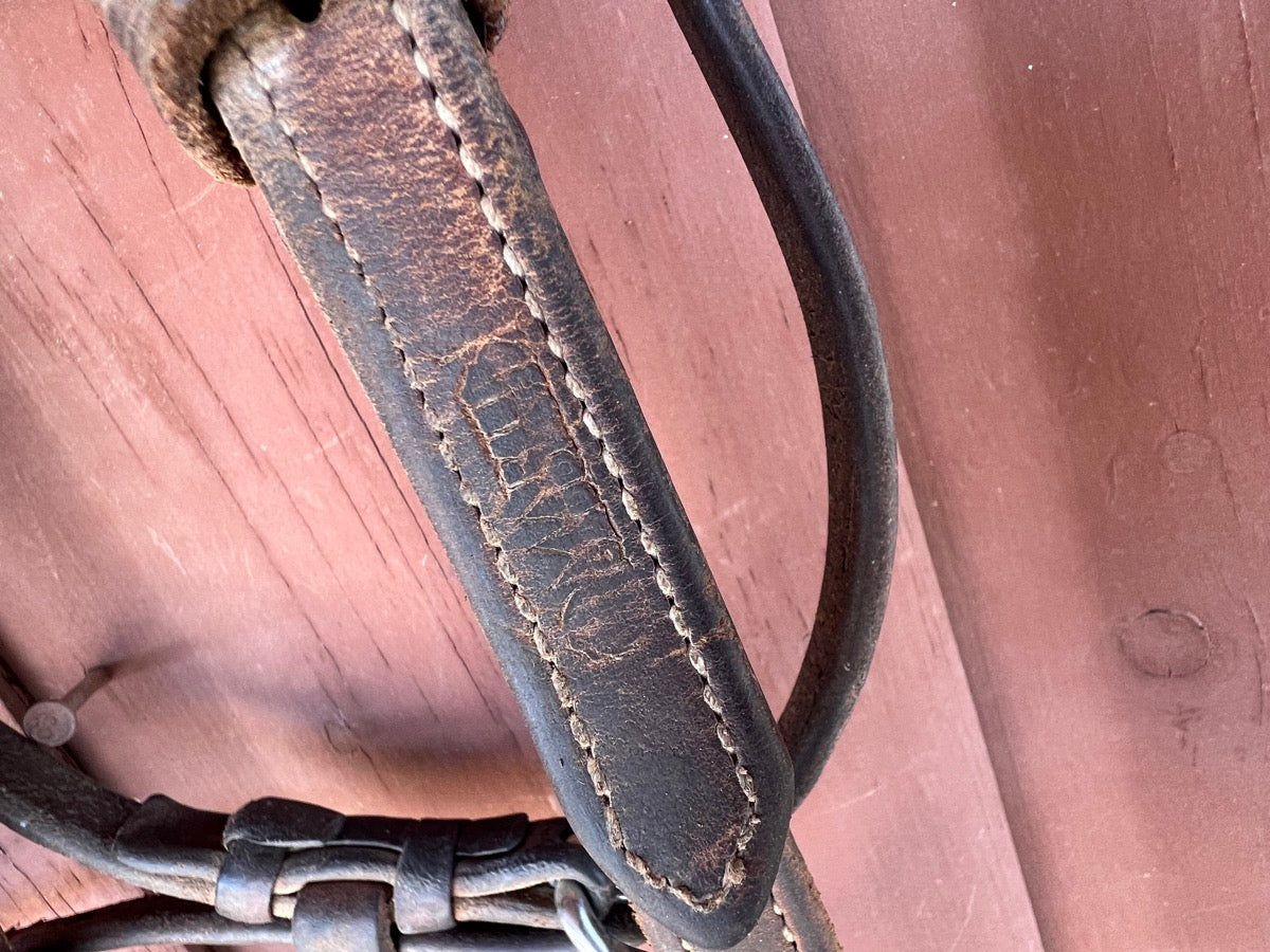 Martin Saddlery Heavy Oiled Leather Futurity Knot Headstall     HS1159