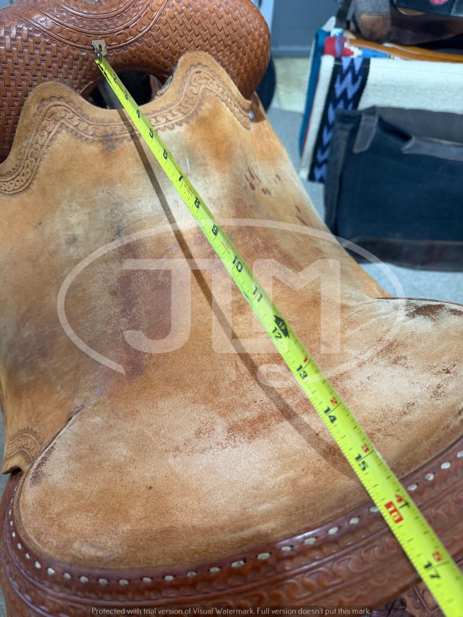 15.5" Circle Y Dan Byrd DB Super Shooter Mounted Shooter Saddle    S1129