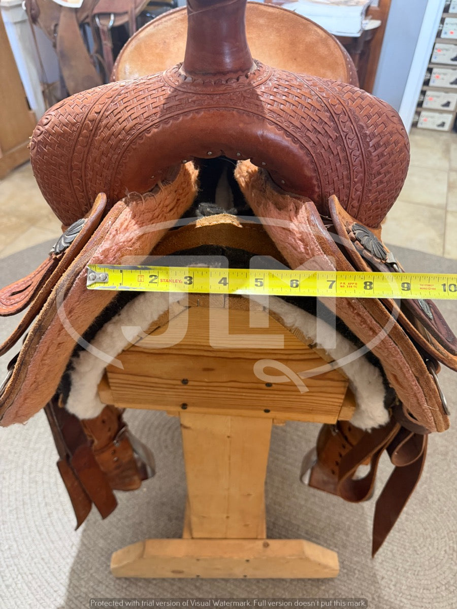 15.5" Circle Y Dan Byrd DB Super Shooter Mounted Shooter Saddle    S1129