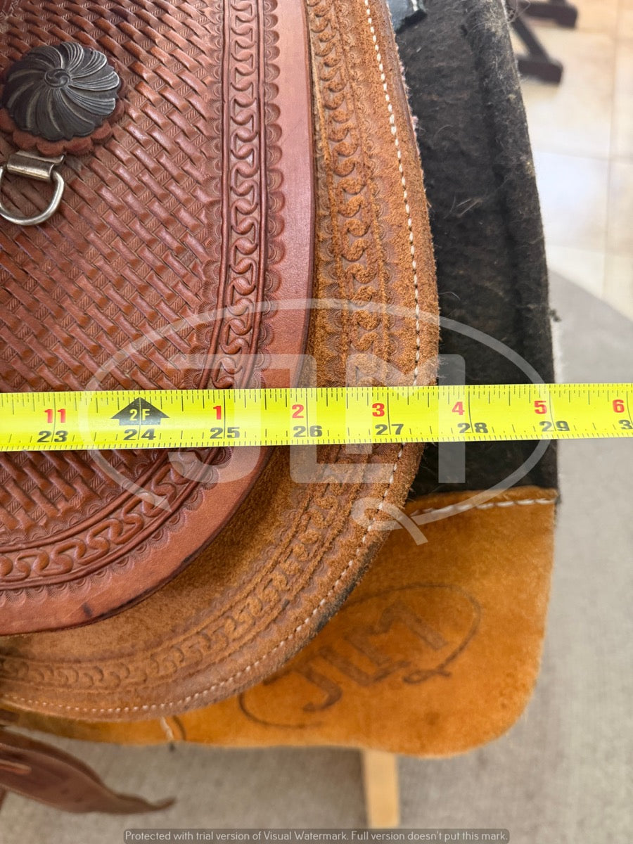15.5" Circle Y Dan Byrd DB Super Shooter Mounted Shooter Saddle    S1129