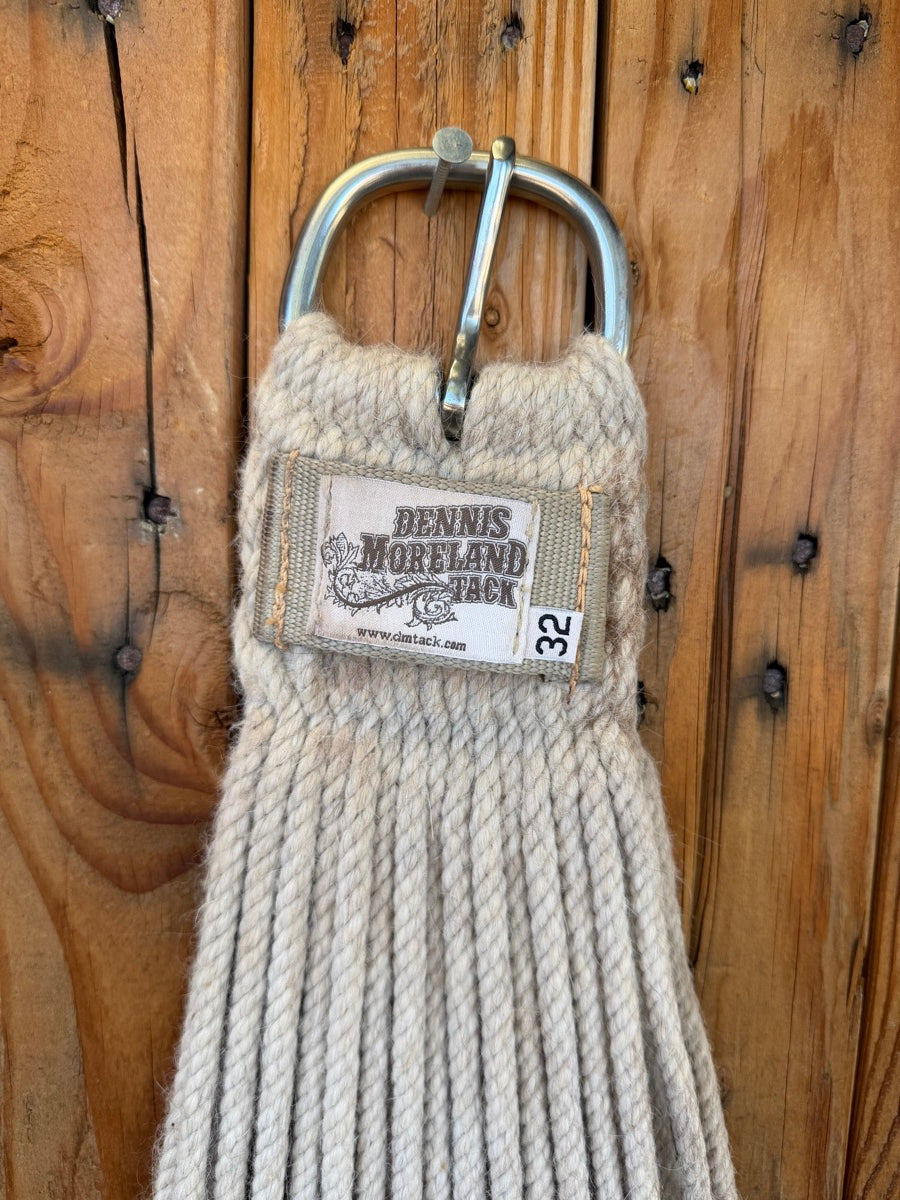 32 inch Dennis Moreland Tack 31 Strand Mohair Roper Cinch      CN1187