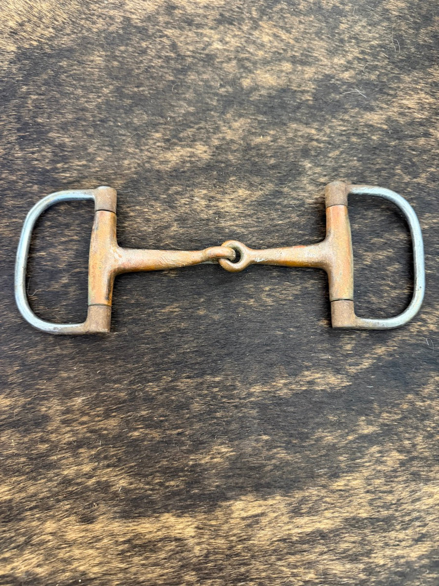5 inch Heavy Dee Ring Copper Mouth Snaffle Bit       B1376