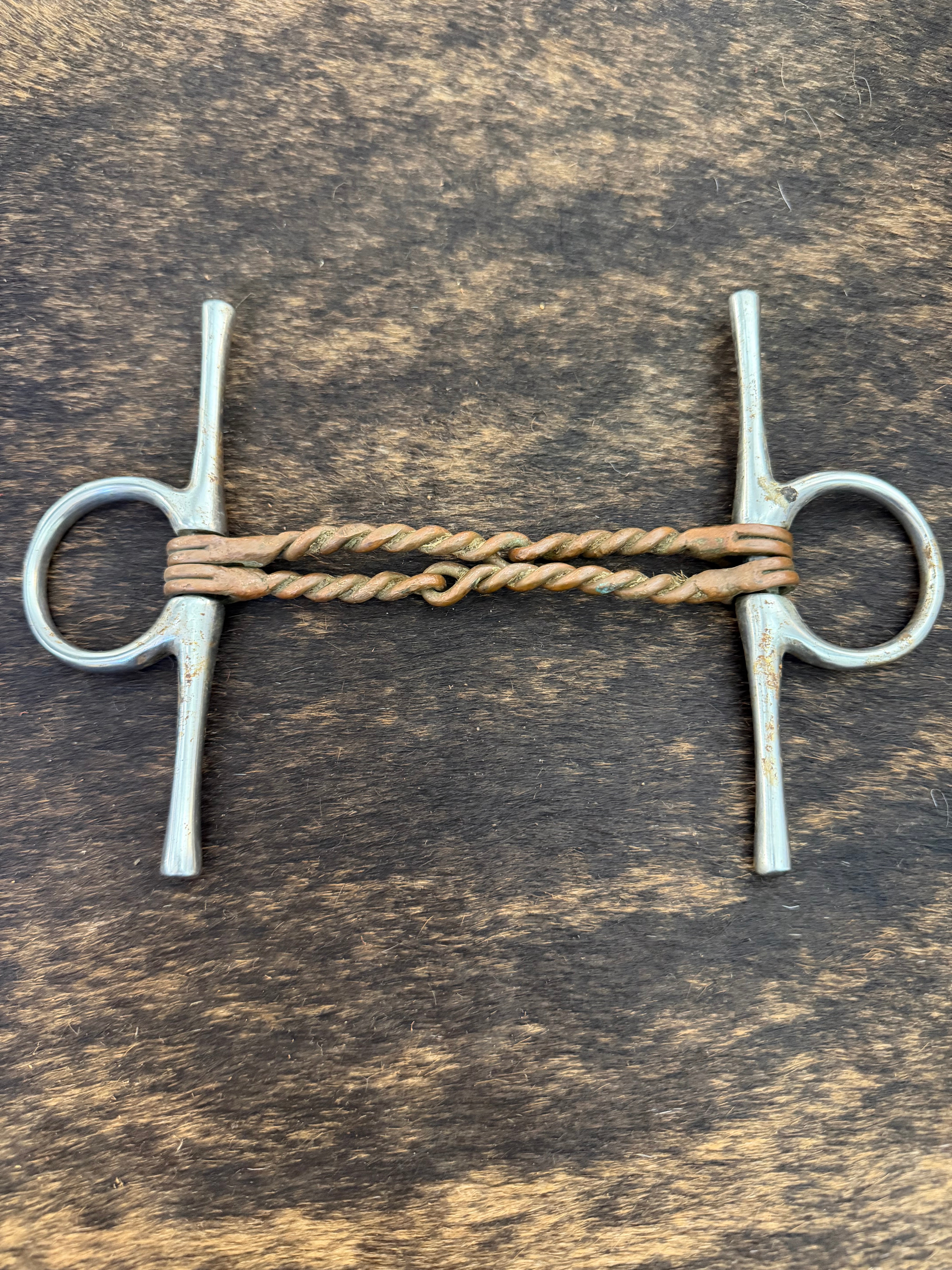5 inch Double Twisted Copper Wire Full Cheek Bit