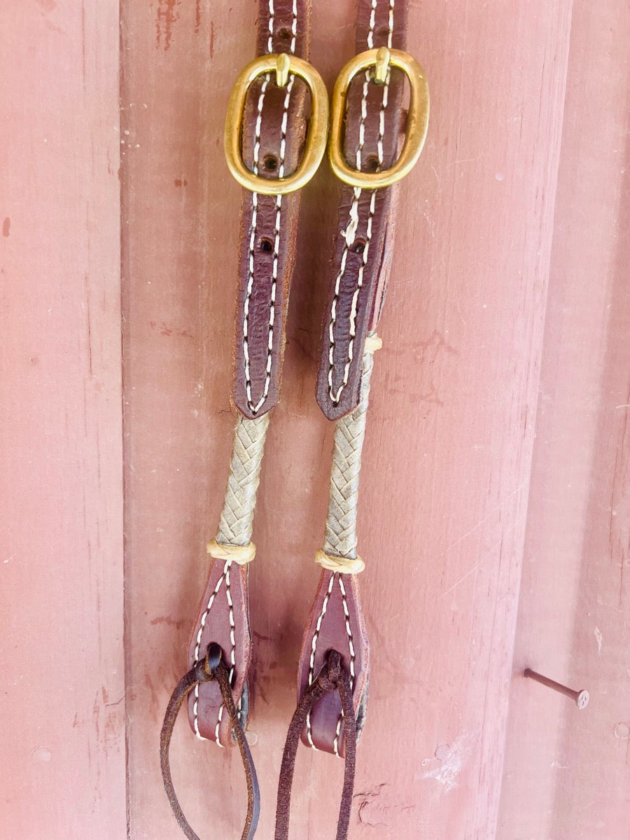 NEW Rawhide One Ear Leather Headstall