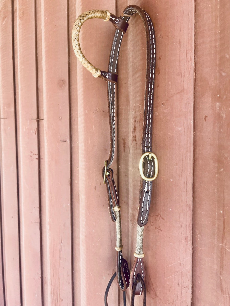 NEW Rawhide One Ear Leather Headstall