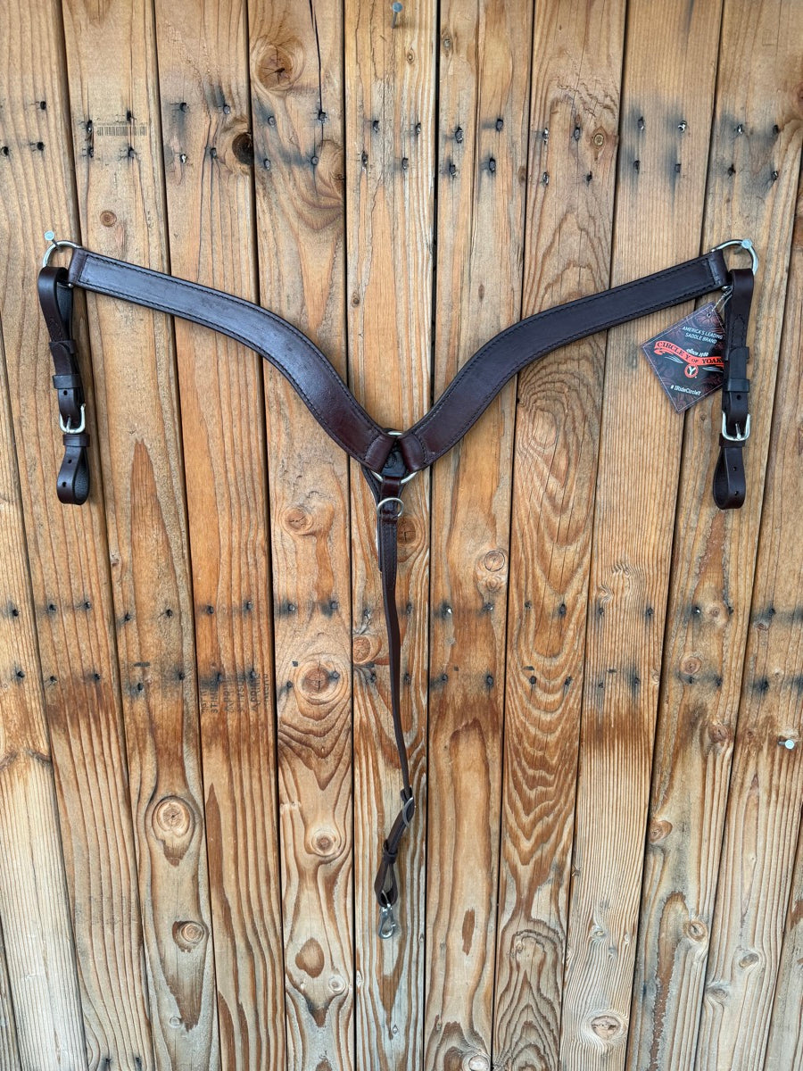 Circle Y No Choke Tapered Smooth Breast Collar 