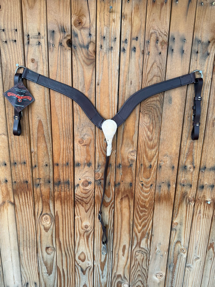 Circle Y No Choke Tapered Smooth Breast Collar       BCL1168