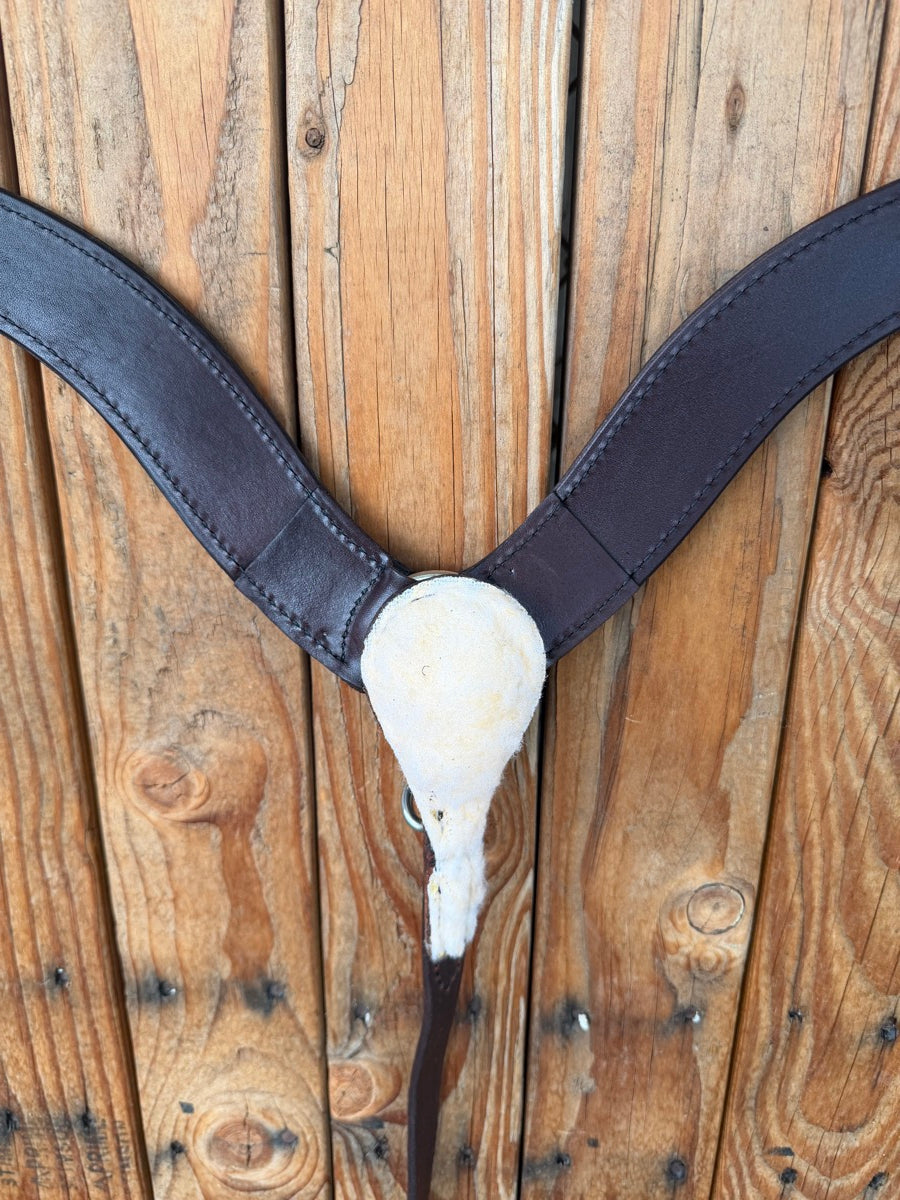 Circle Y No Choke Tapered Smooth Breast Collar       BCL1168