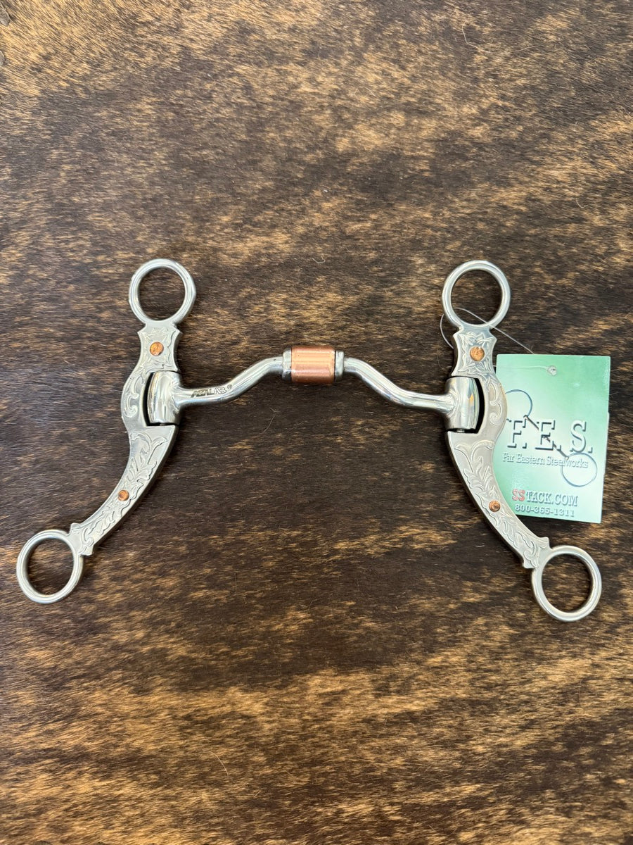 Schneiders Sedona Ported Barrel Curb Bit with Copper Roller 