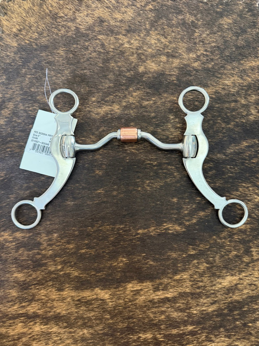 NWT Schneiders Sedona Ported Barrel Curb Bit with Copper Roller       B1380
