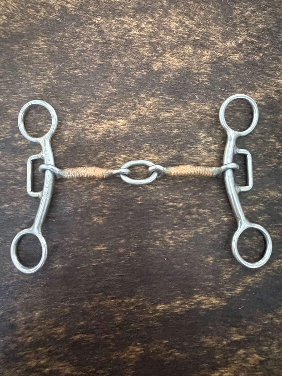 Sharon Camarillo 730 Tender Touch Lifesaver Barrel Racing Sliding Gag Bit Copper Wrapped Mouth 