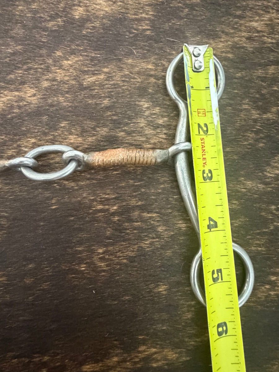 Sharon Camarillo 730 Tender Touch Lifesaver Barrel Racing Sliding Gag Bit Copper Wrapped Mouth      B1385