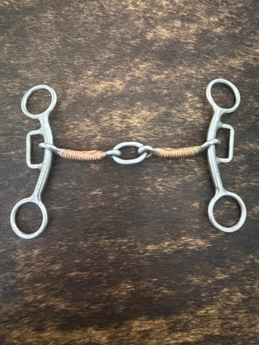 Sharon Camarillo 730 Tender Touch Lifesaver Barrel Racing Sliding Gag Bit Copper Wrapped Mouth      B1385