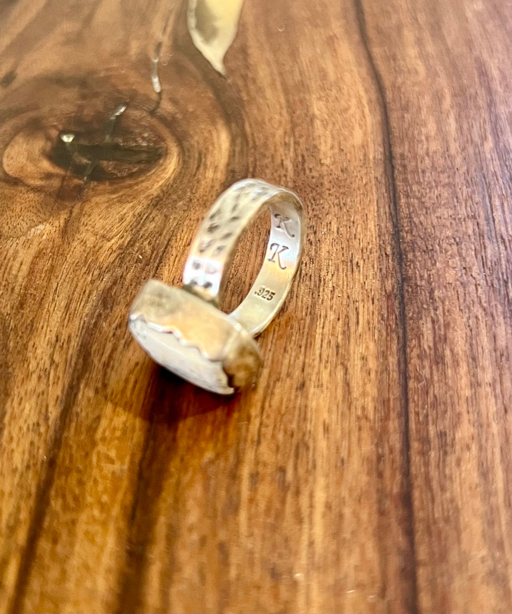 White Buffalo Sterling Ring by Kevin Kietzman     JL11117