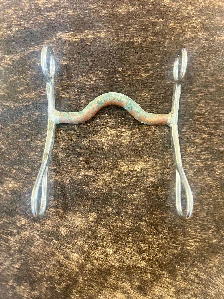 Medium Port Solid Copper Mouth Western Horse Bit      B1184