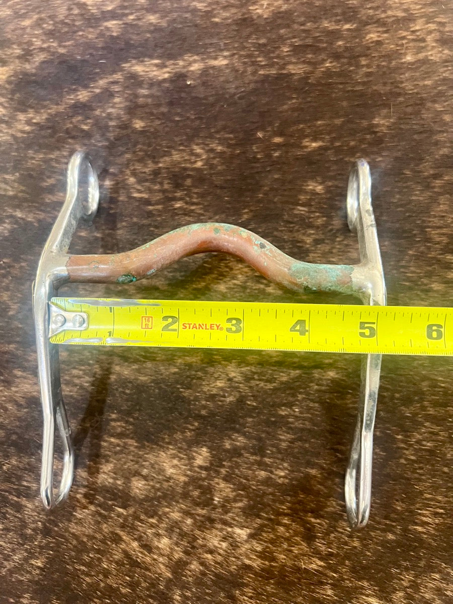 Medium Port Solid Copper Mouth Western Horse Bit      B1184