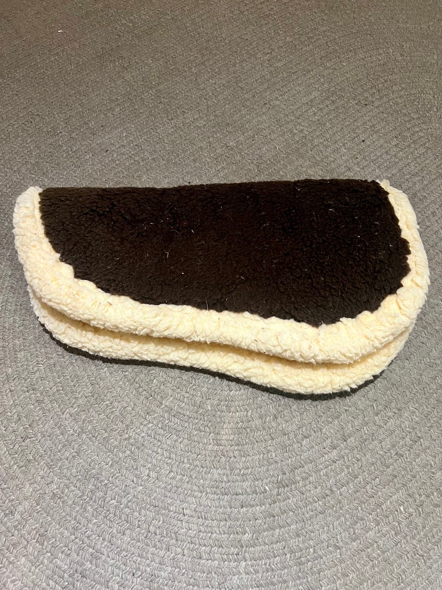 27 in Brown Fleece Saddle Pad    SP1124